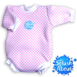 Traje de agua Baby Snug Cuadrillé Rosado M (0-3 meses) - SPLASH ABOUT