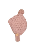 Gorro Lana con Amarre y Pompón Zapallito