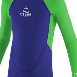 Traje Surf Tiburón niños Azul Verde - SIRENAS SPA