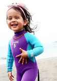Traje Surf niño/niña - Morado con Celeste - SIRENAS SPA