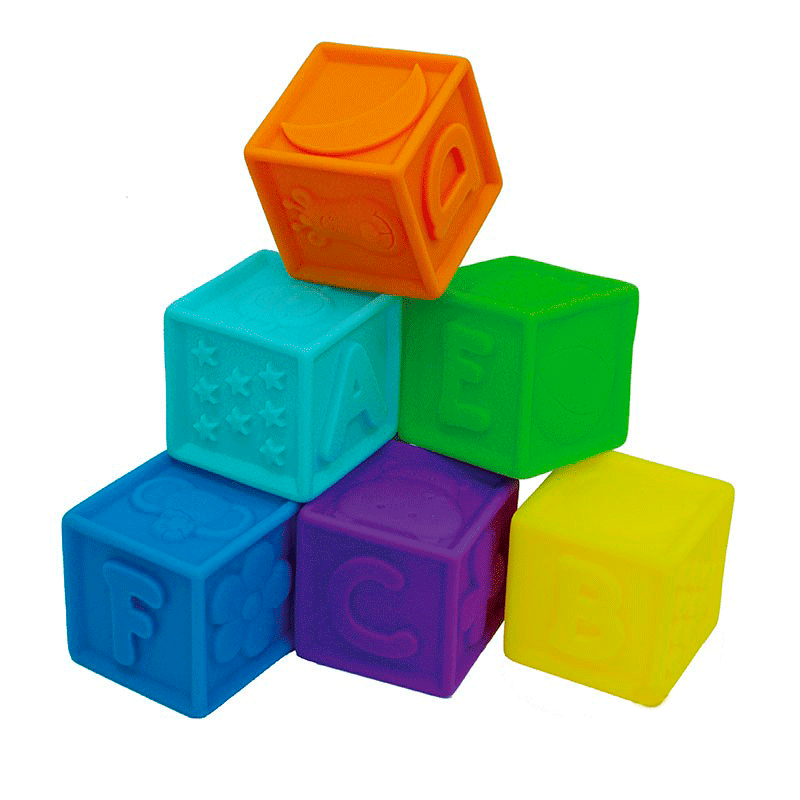 Cubo plásticos Dactic 6 piezas