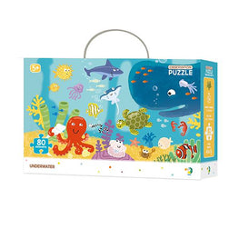 Puzzle Observation - Dodo GREEN DOLPHIN Animales Marinos Underwater 80 piezas